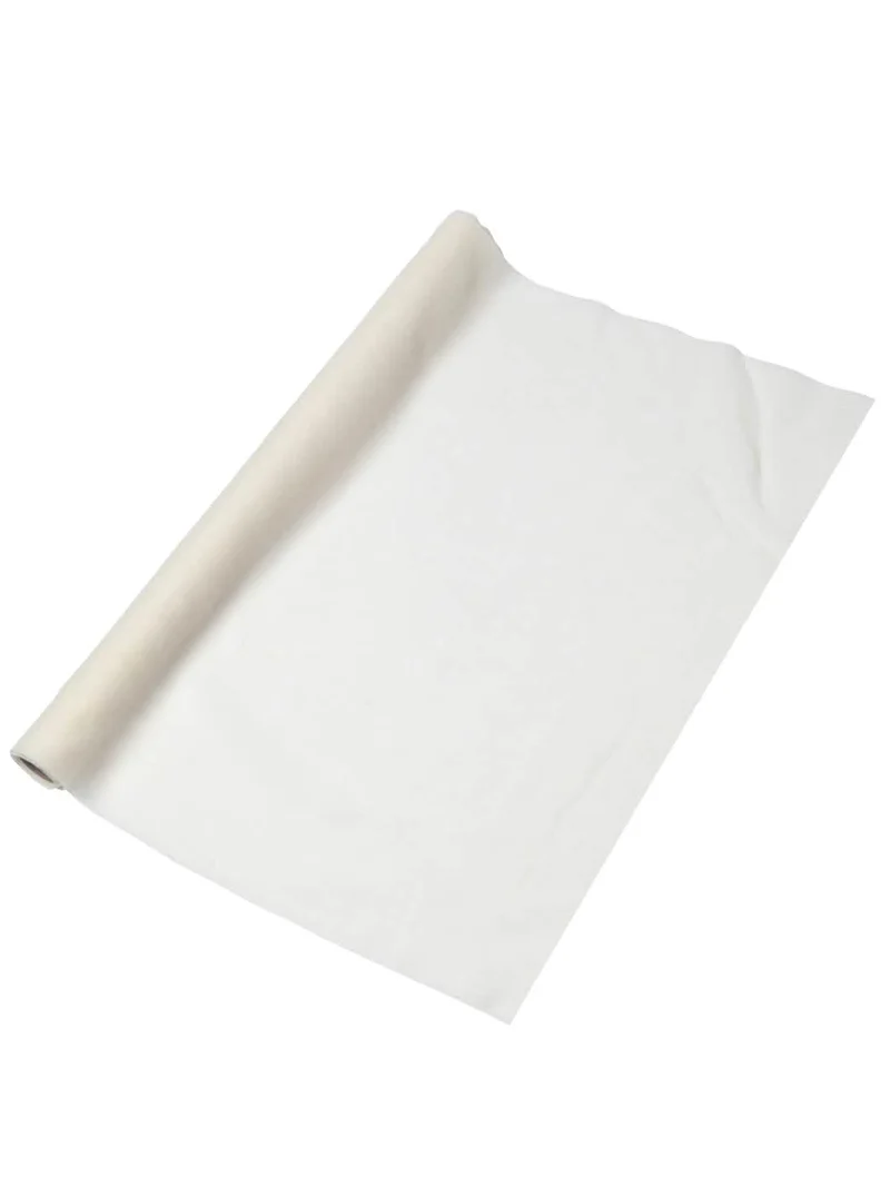 Mousseline Tischläufer Elfenbein 48 cm x 5 m waschbar