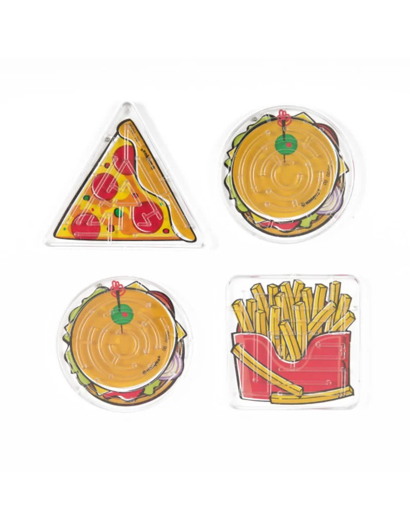 4 Piñata-Zubehör Labyrinthspiele Fast Food Hamburger Pizza