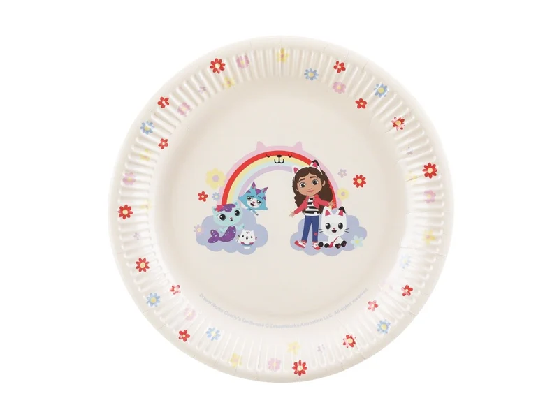 Gabby'S Puppenhaus Teller Regenbogen 23cm 6Stk