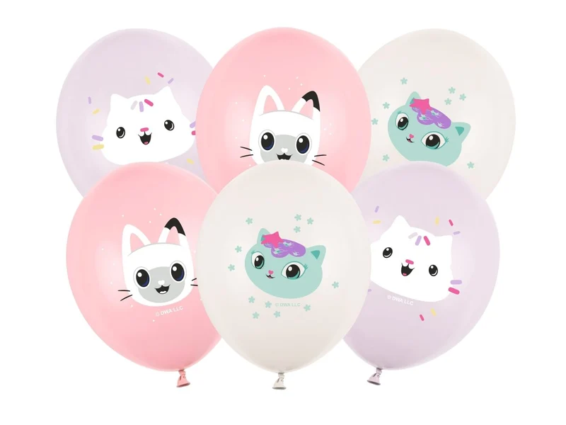 Gabby'S Puppenhaus Ballons Bunt 30cm 6Stk