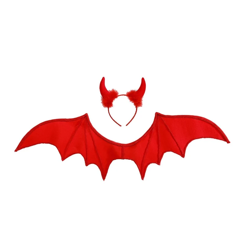 Halloween Accessoire Set Red Devil 2 Stück