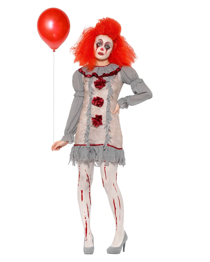 Vintage Killer Clown Frauen Kostüm