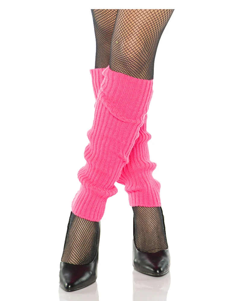 Pinke 80er Jahre Beinstulpen