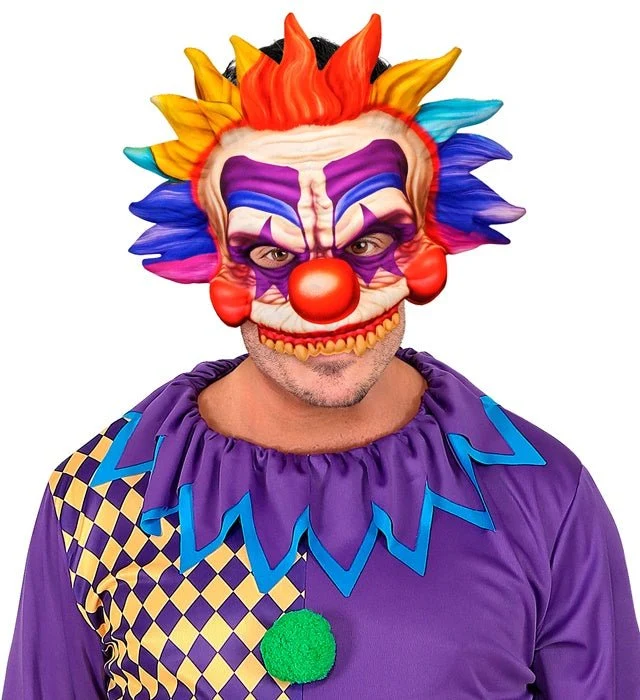 Halloween Maske Farbiger Killer Clown
