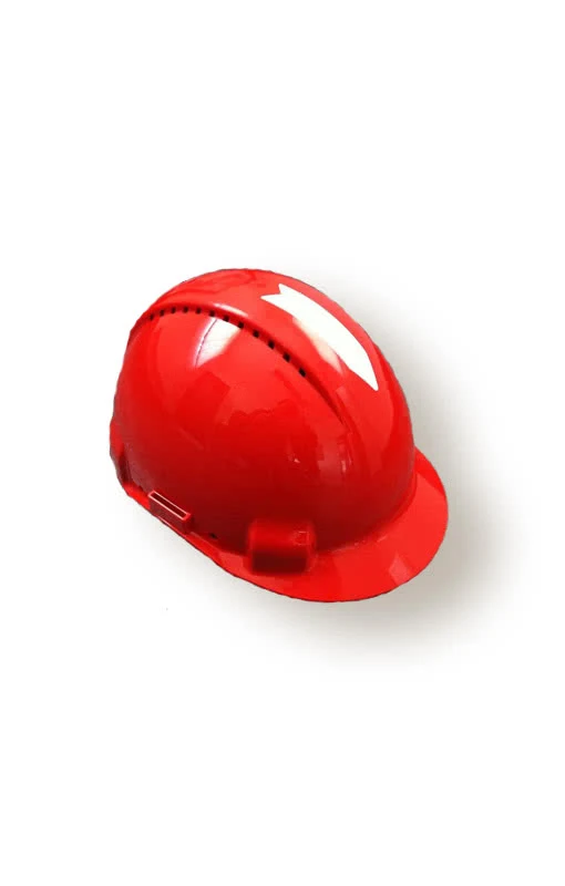 Bauarbeiterhelm rot