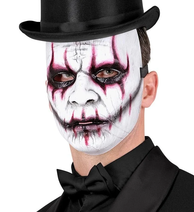 Joker Maske Weiß Böse