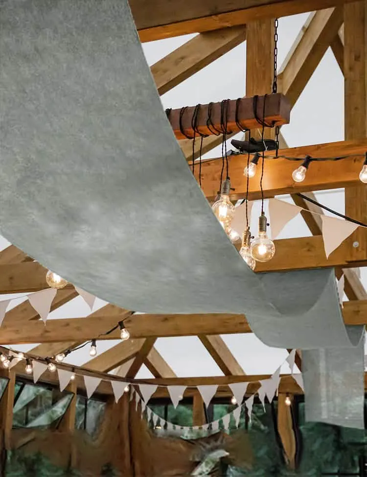 Graue Hochzeitstuch 80 cm x 25 m aus Vliesstoff