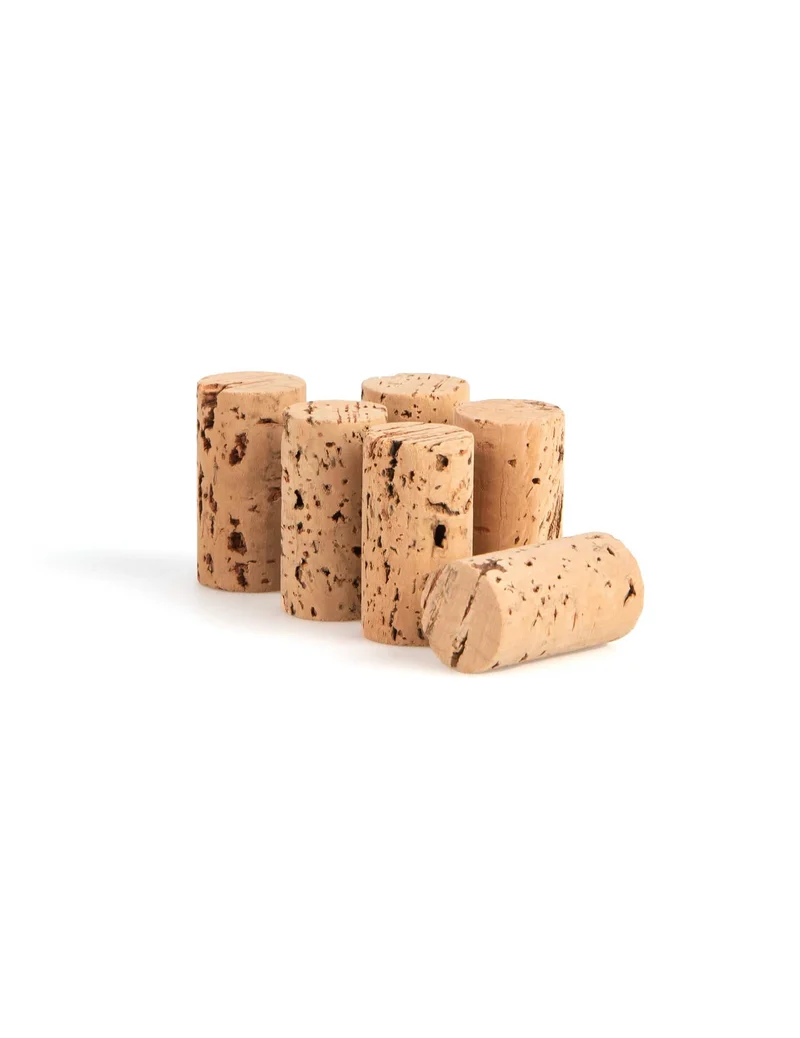 6 Naturkorken 2,4 x 4,5 cm für Tischdeko