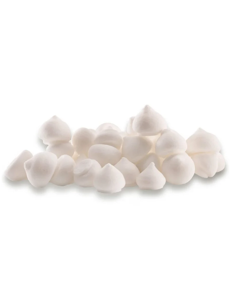Mini weiße Baiser-Tortenverzierungen 90 g glutenfrei