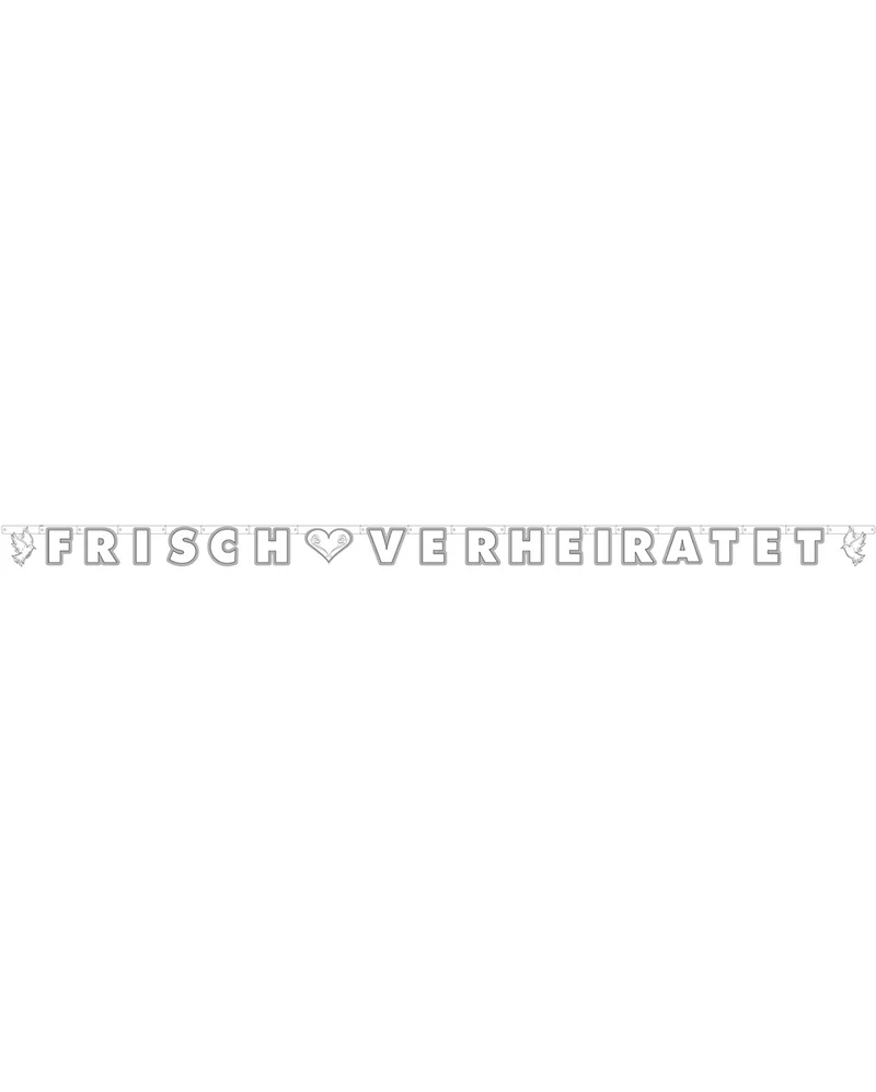 Buchstabenbanner Frisch Verheiratet