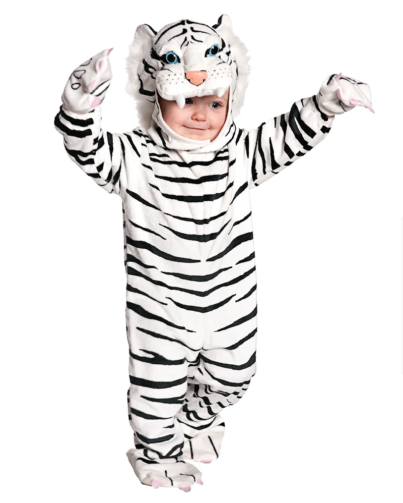 Weißer Tiger Kleinkinderkostüm