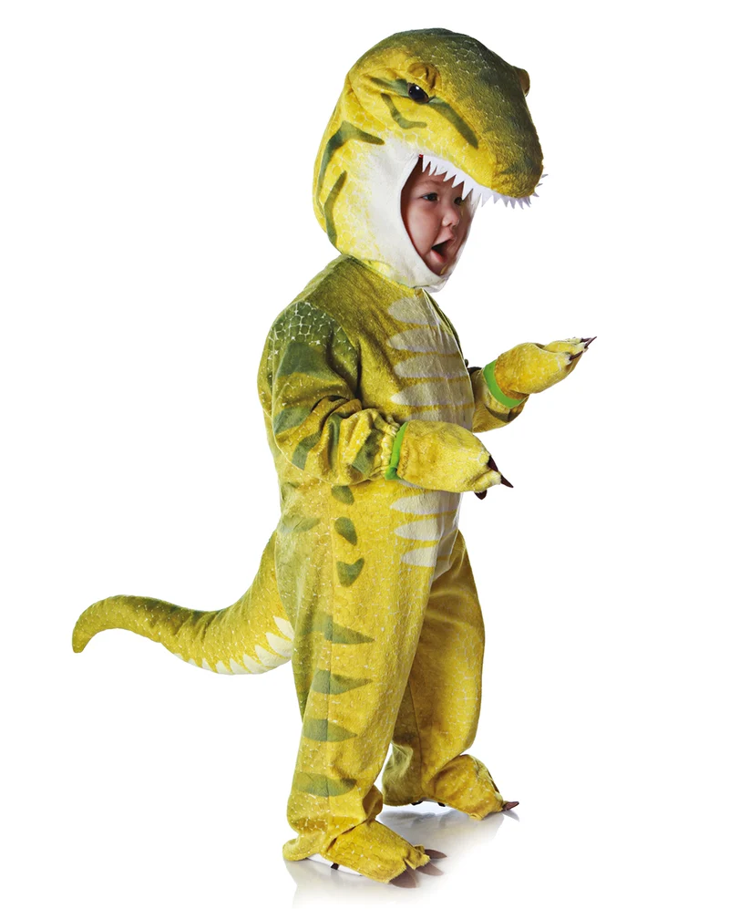 T-Rex Kleinkinderkostüm Grün