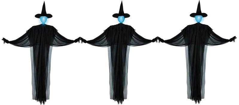 Halloween Lichterkette Drei Hexen 1,6m
