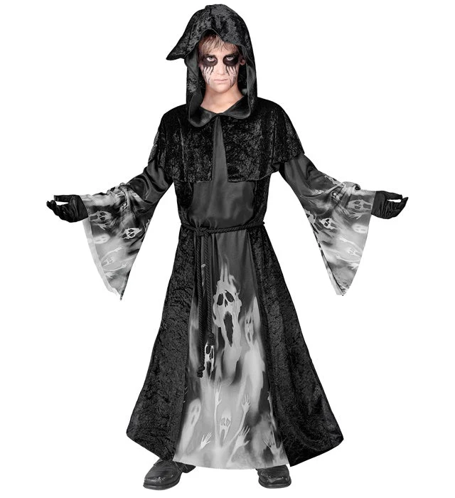 Halloween Kostüm Schwarzes Kind Schreiendes Gespenst