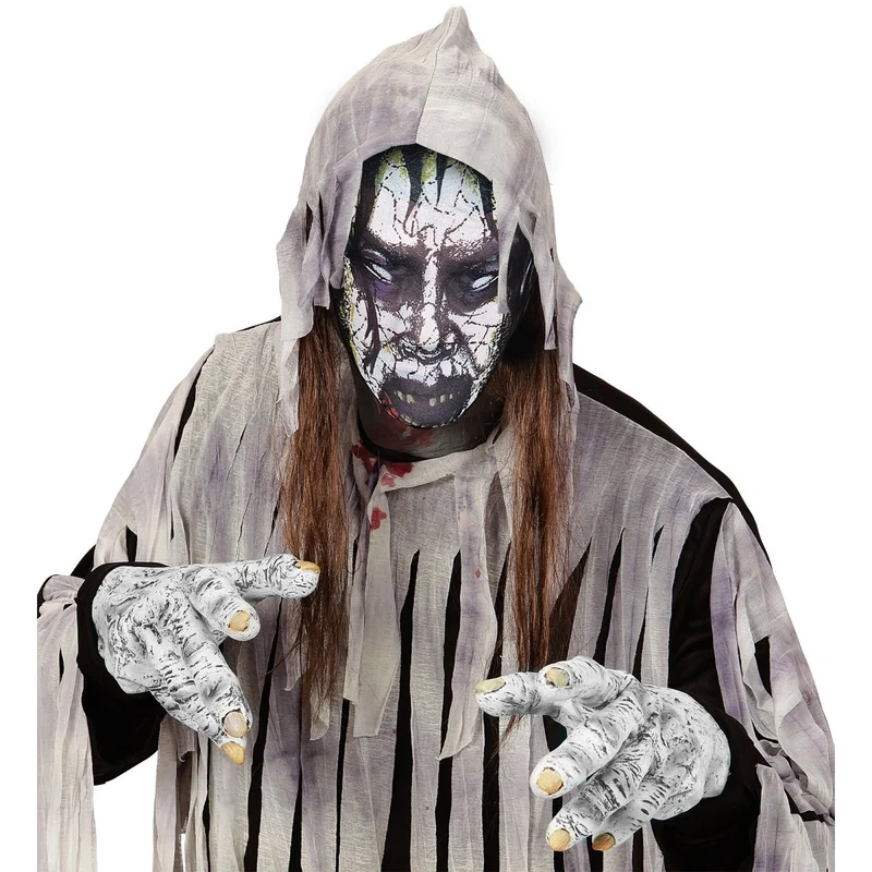 Halloween Maske Grau Zombie Dust