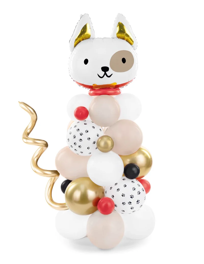 Hunde-Ballonbouquet 155 x 83 cm, 64-teiliges Set