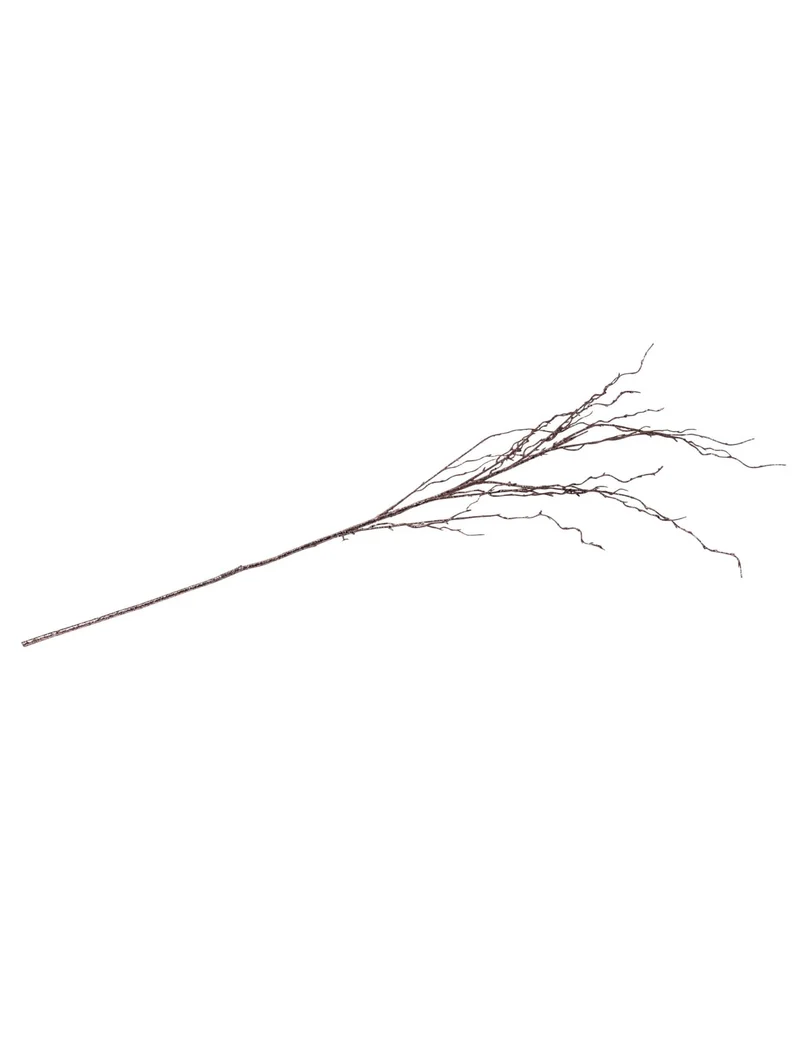 Märchenhafter Zweig mit roségoldenen Pailletten und Glitzer, 125 cm, für Partydekoration