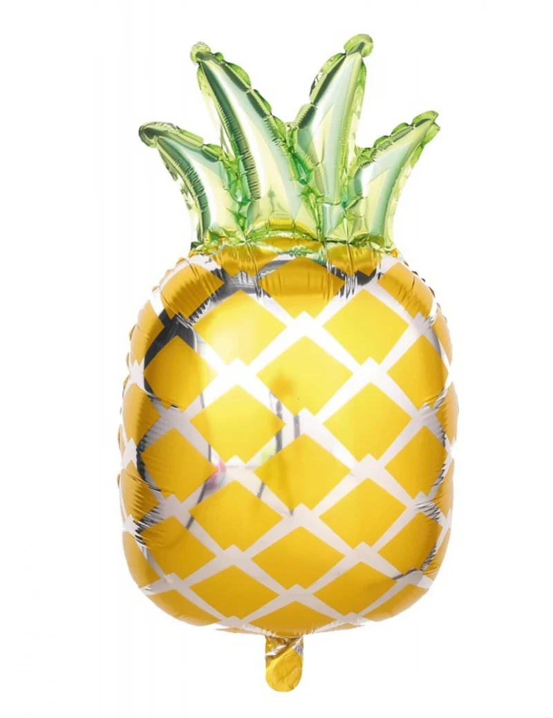 Metallisierter Ananas-Aluminiumballon 69 x 44 cm für Party