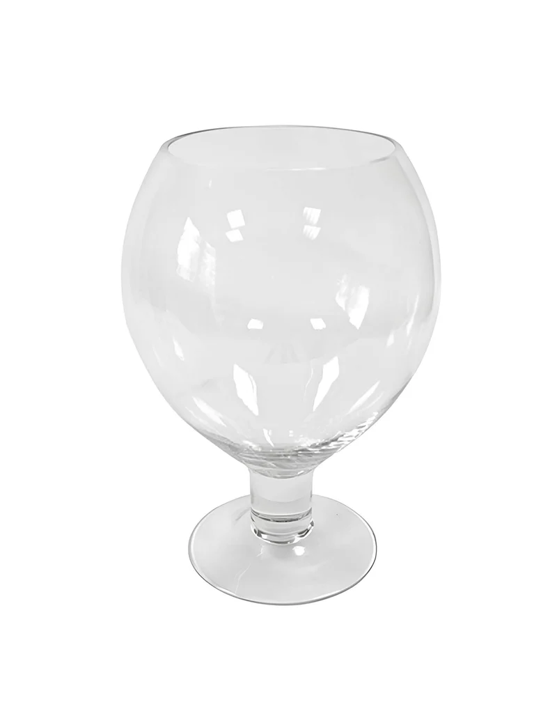 Glasballonvase 18 x 25 cm auf Fuß