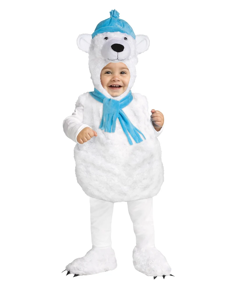 Knuddeliger Polar Bär Babykostüm