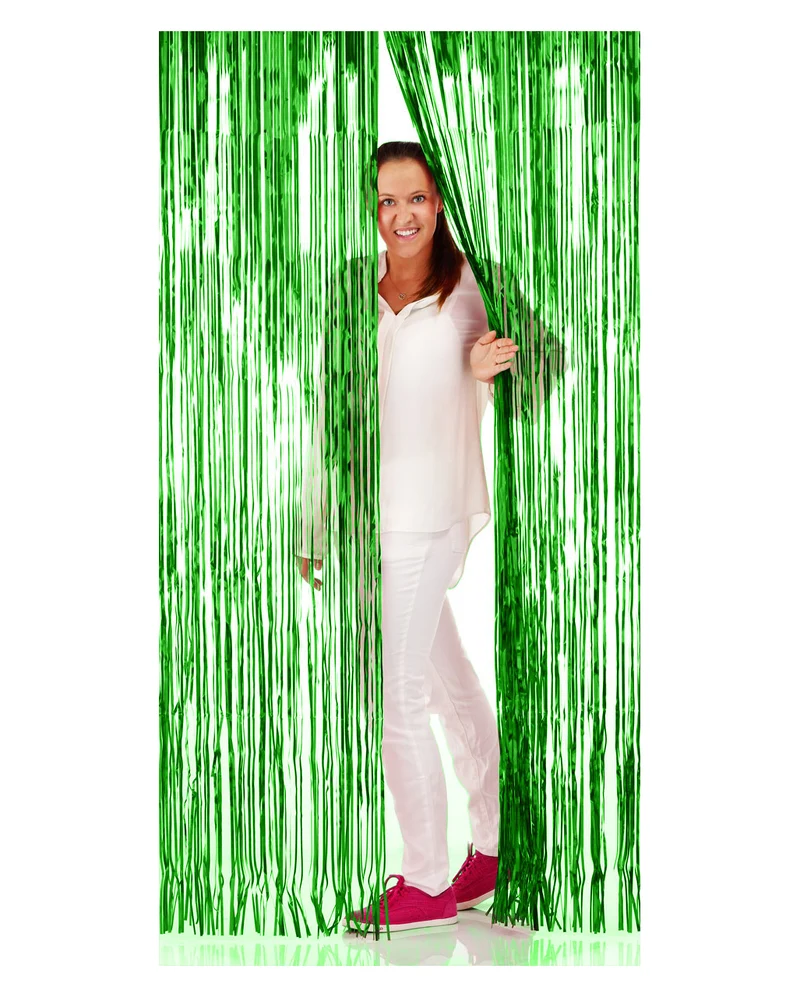 Grüner Fransen Vorhang 1x2m