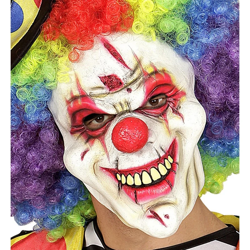 Halloween Maske Regenbogen Clown