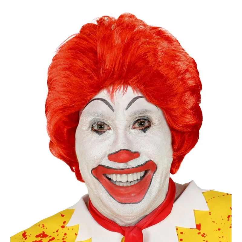 Halloween Perücke Rot Ronald