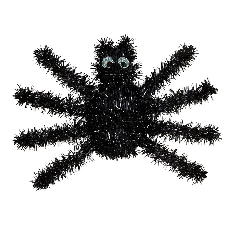 Schwarze Fake Spinne 36cm