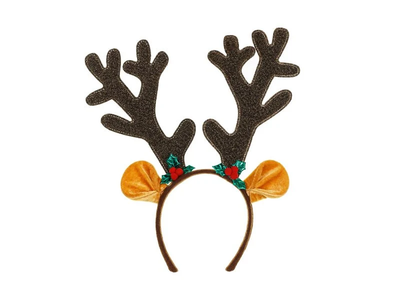 Weihnachts-Haarband Rentiergeweih