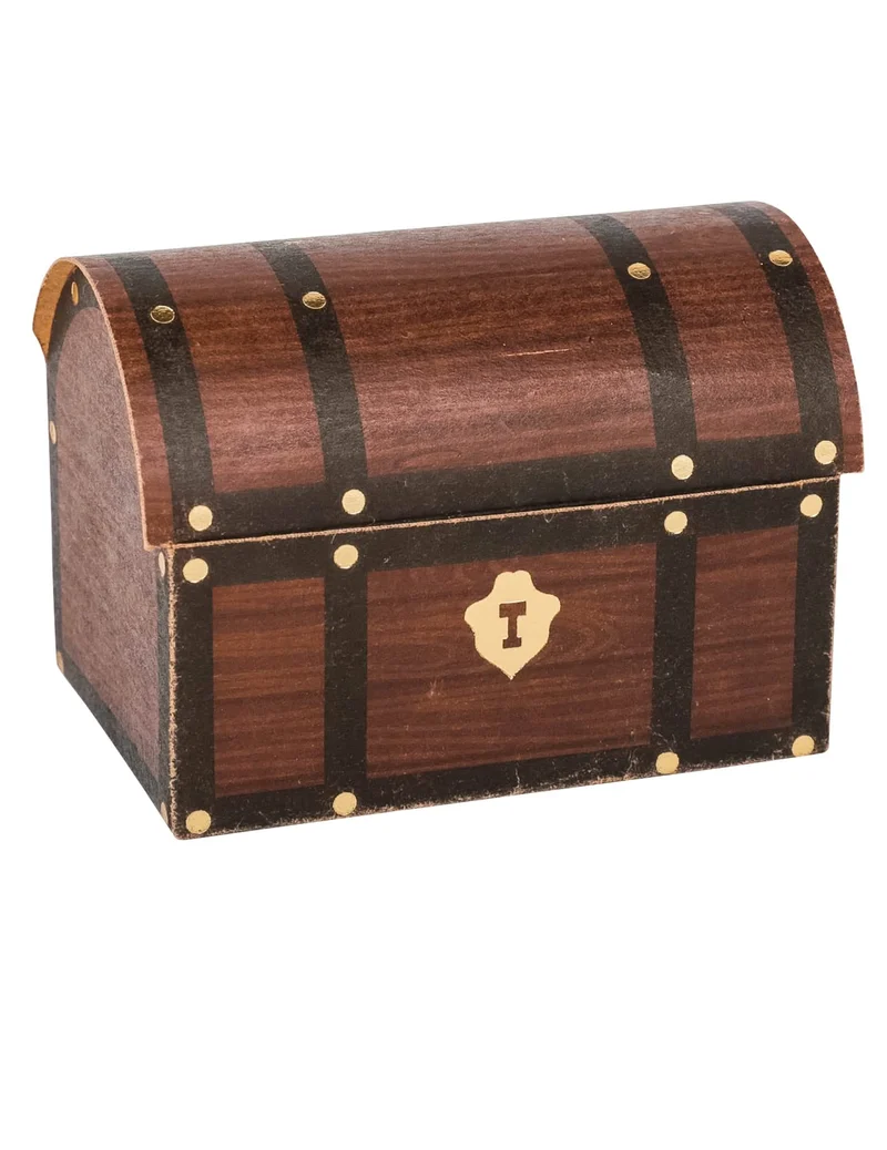 8 Piratenschatzkisten-Behälter 8 x 5,5 x 6 cm für Geburtstag