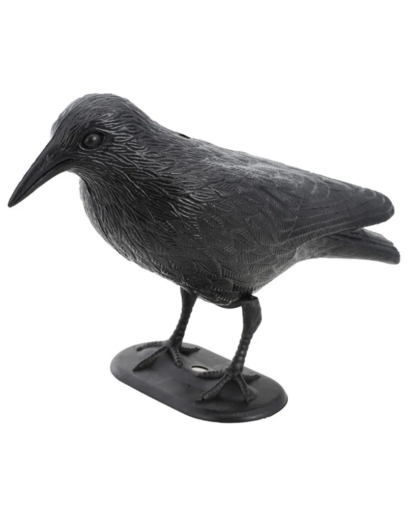Lebensgroßer Rabe aus Kunststoff 31cm