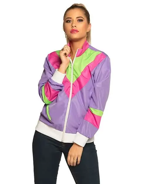 80er-Jacke für Damen Jogging-Weste Bad-Taste