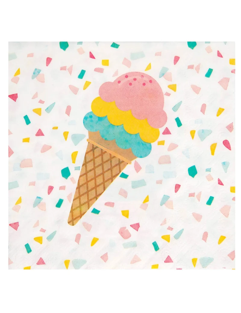 20 Papierservietten Summer Smoothie 33 x 33 cm Gourmet-Eis