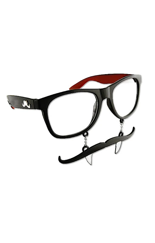 Dracula Brille mit Schnäuzer