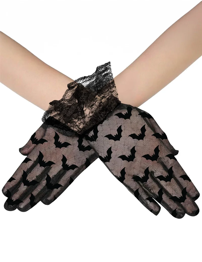 Kurze Fledermäuse Handschuhe für Erwachsene