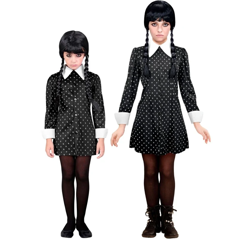 Halloween Kostüm Schwarzes Mädchen Gothic