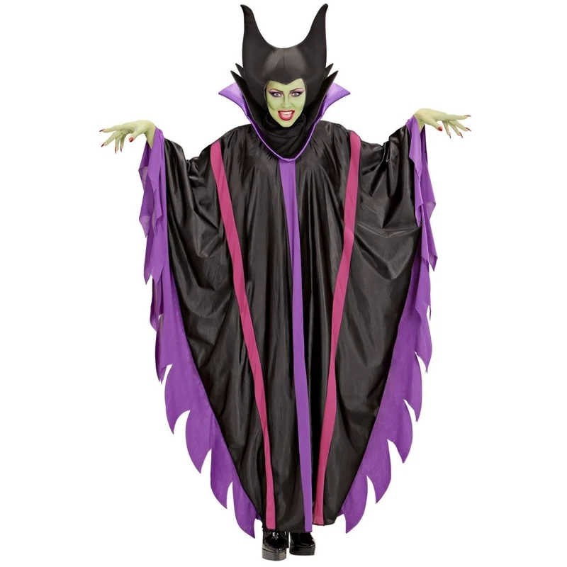 Halloween Kleid Lila Damen Malefizia
