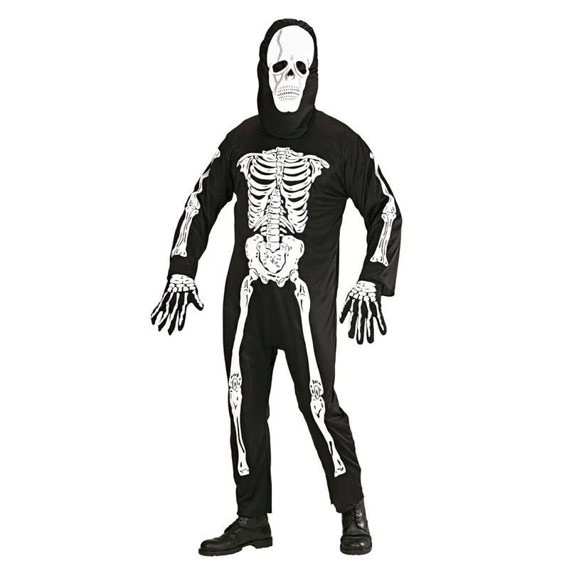 Halloween Kostüm Weiß Schwarz Männer Skelett