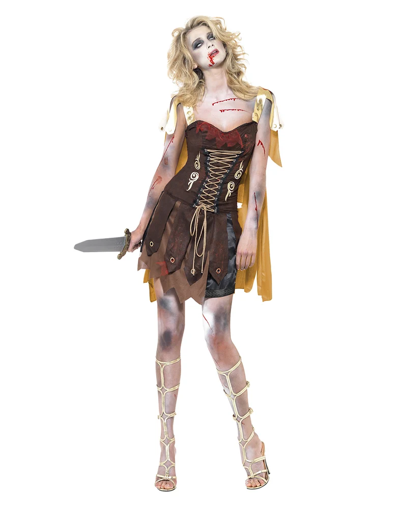 Zombie Gladiator Damen Kostüm