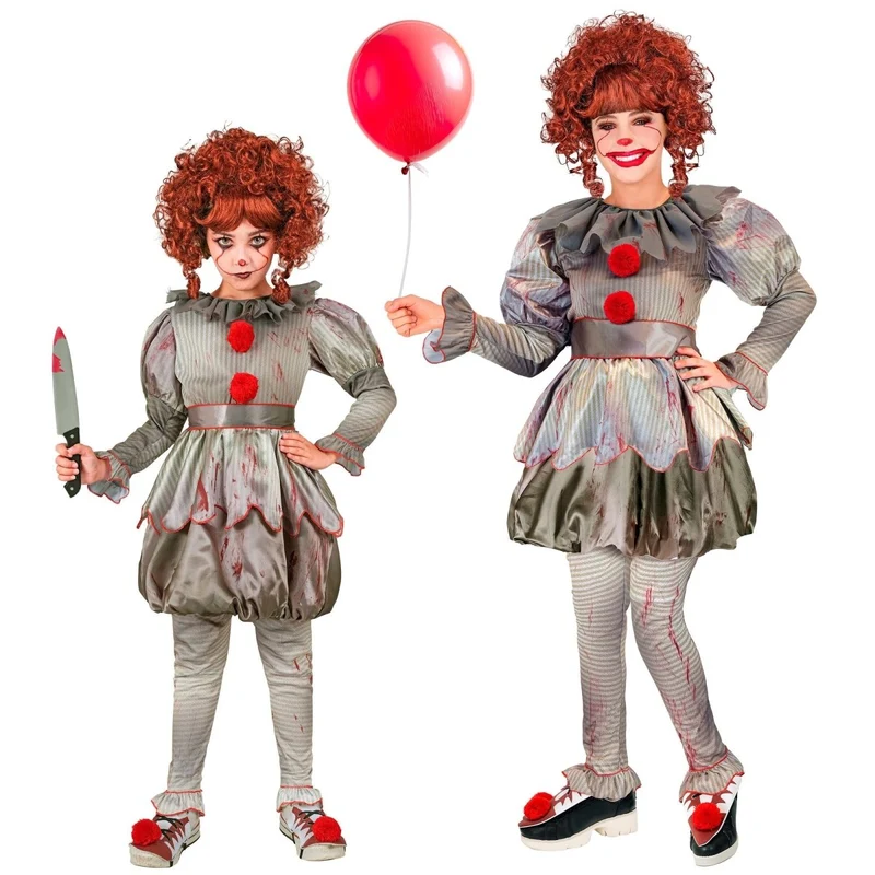 Halloween Kostüm Mädchen Pop Clown