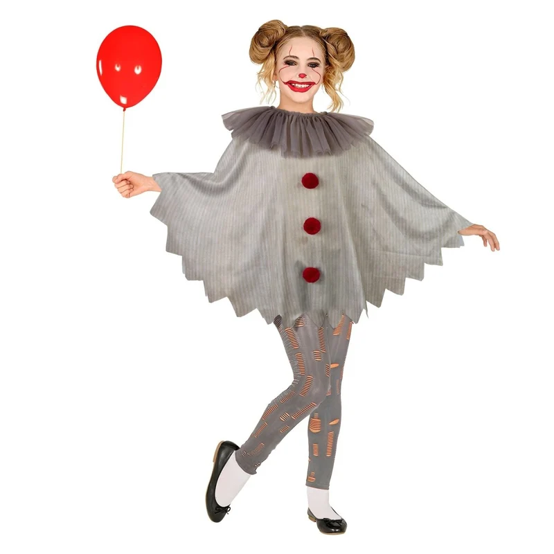 Halloween Poncho Kind Clown