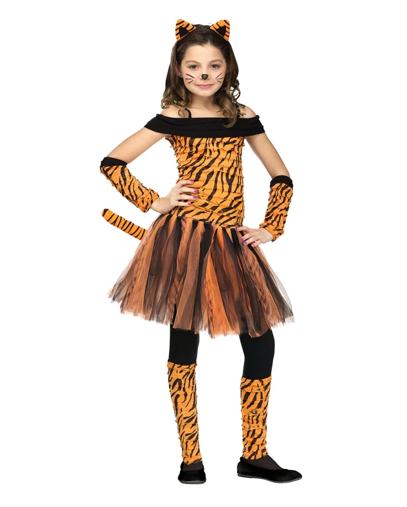 Miss Tiger Mädchenkostüm