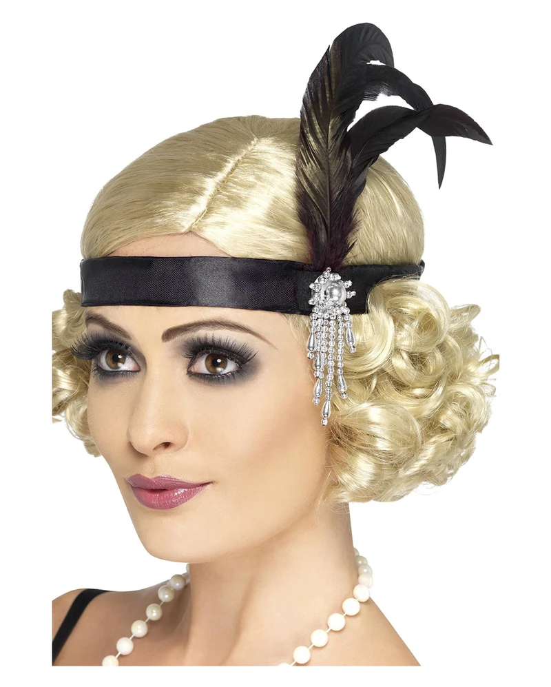 Charleston Kopfschmuck schwarz