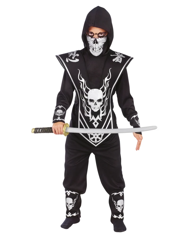 Totenkopf Ninja Kinderkostüm