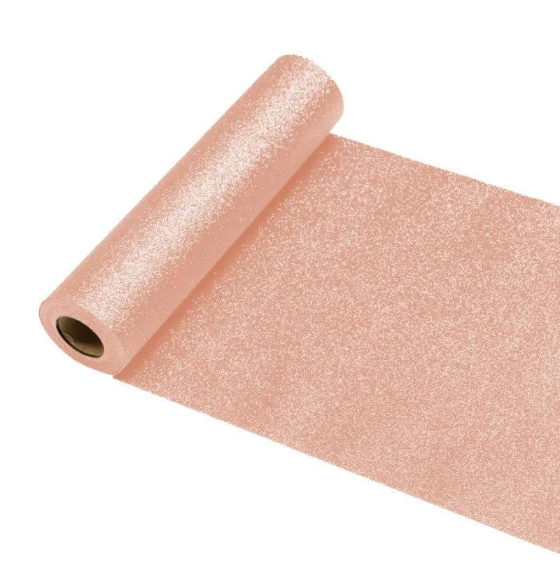 Rose Gold Tisch Läufer Glitter 30Cm 5m