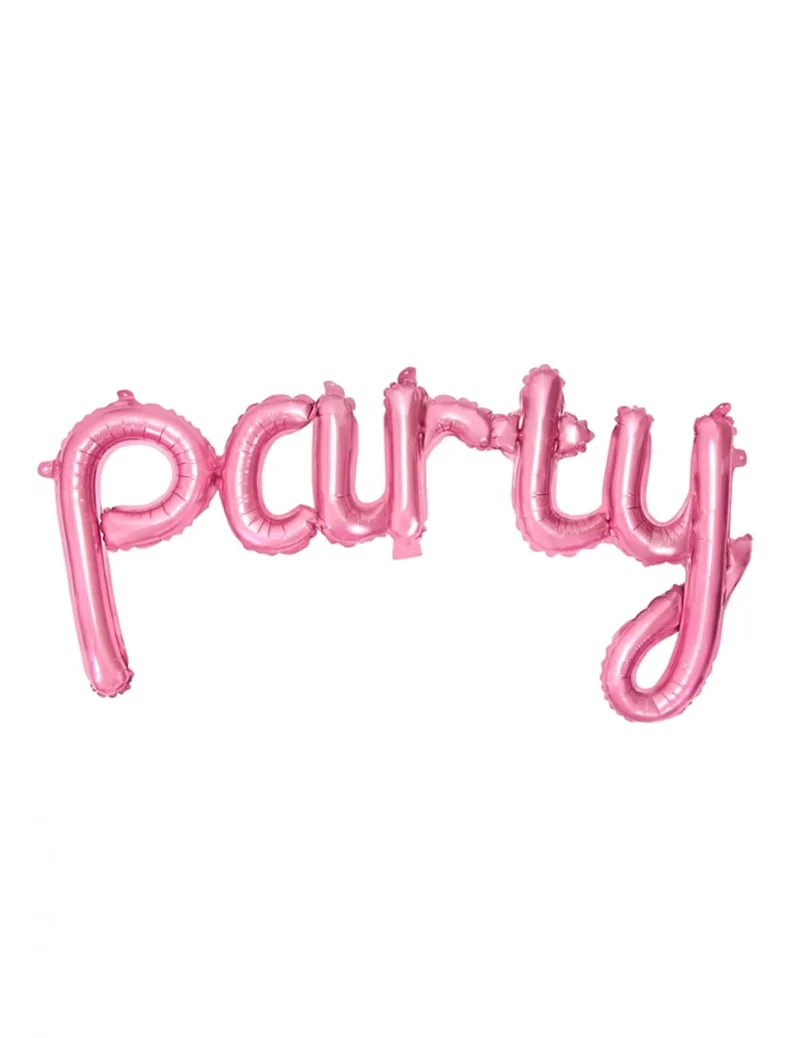Party-Aluminiumballon Rosa 80 x 40 cm zum Aufhängen