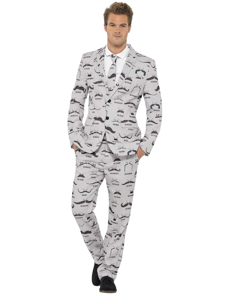 Anzug Mr Moustache für Herren