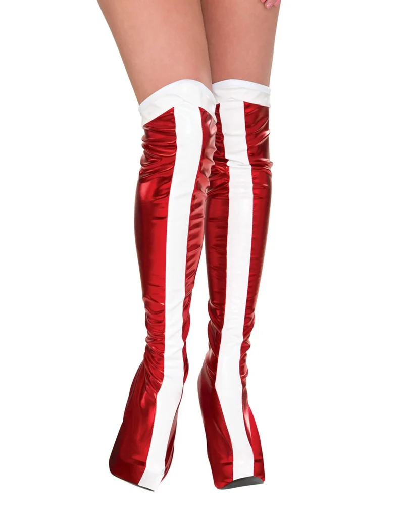 Wonder Woman™-Stiefel-Überzieher für Damen rot-weiss