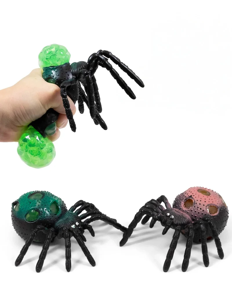 Quetschbare Anti-Stress-Spinne mit Perlen