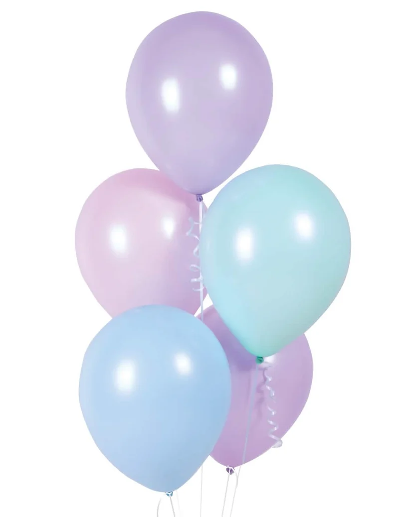 10 assortierte 28 cm Pastell-Latexballons für Dekoration